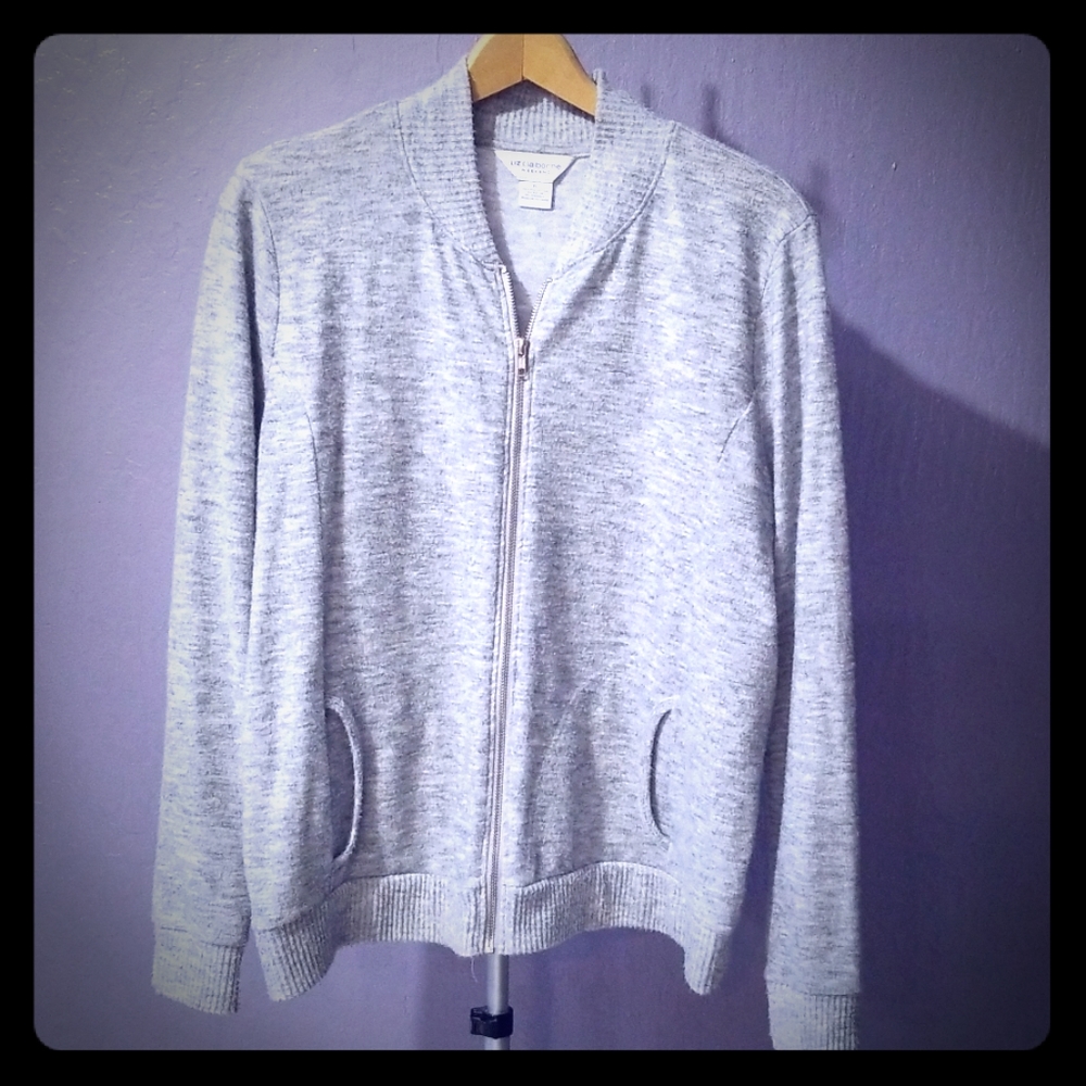 Liz Claiborne light weight grey jacket